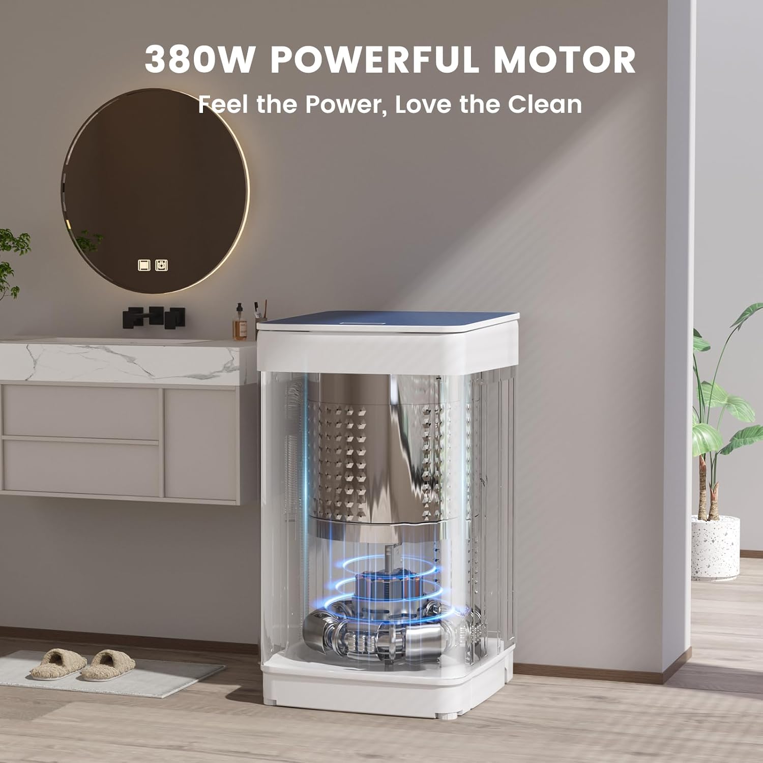 Zynkez 18Lbs Washer and 10Lbs Dryer Combo, Full Automatic Portable Laundry Set with 7 Wash Programs, 5 Dry Modes, Stainless Steel Tub, Compact for Apartments, Dorms, RVs