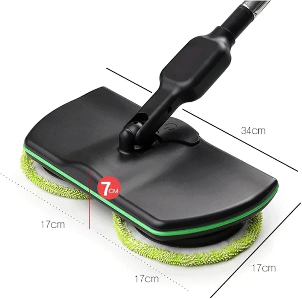 Cordless Electric Mop,Floor Scrubber and Polisher Machine,Spinning Cleaner Vacuum,Electric Mops for Floor Cleaning,Floor Buffer Polisher for Home with Replacement Pad