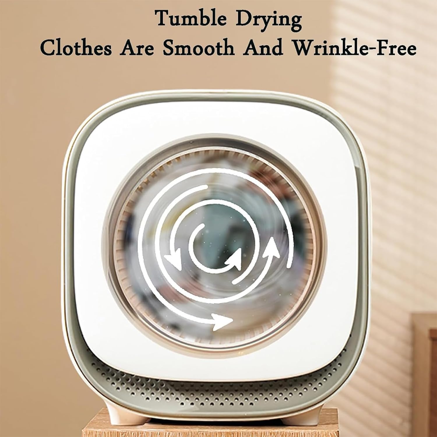 Portable Spin Clothes Dryer, 360° Three-Dimensional Warm Air Circulation, Smart Constant Temperature Mini Dryer with 6th Gear Preheat for Apartment, Travel, Dorm, RV, Clothes, Underwear, Baby Clothes