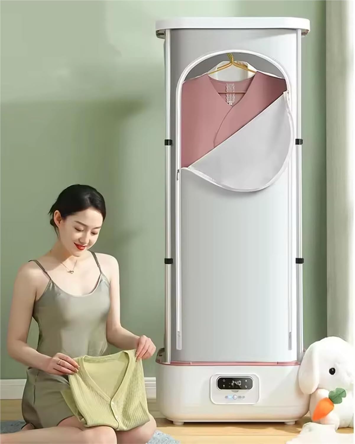 Automatic Ironing Machine Portable Wireless Vertical Steam Iron with Dryer Function, Steam Closet for Clothes & Fabric