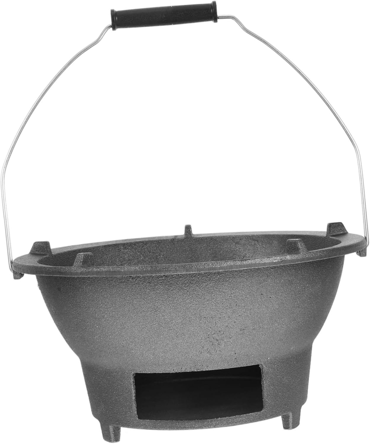 Happyyami Cast Iron Barbecue Stove Portable Grill Stove Griddle for Camping Cast Iron Grill Accessory