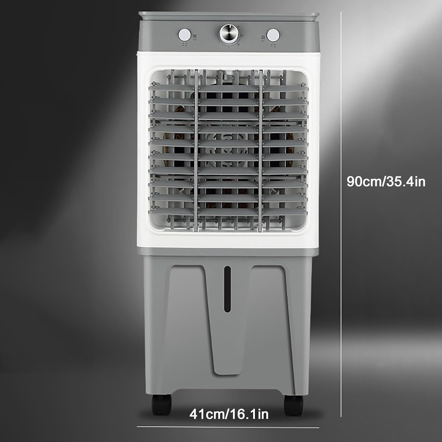 3 Wind Speed Portable Air Conditioners, Air Conditioner with Large Capacity Water Tank, Air Conditioner Portable with Universal Wheels, for Home, Office, Garage(90cm/35.4in)