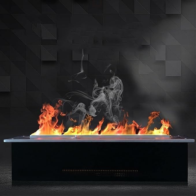 3D Water Vapor Fireplace with Humidifier Flame Water Vapor Fireplace 78.7 Inches Electric Freestanding Heater Flame Effect Electronic