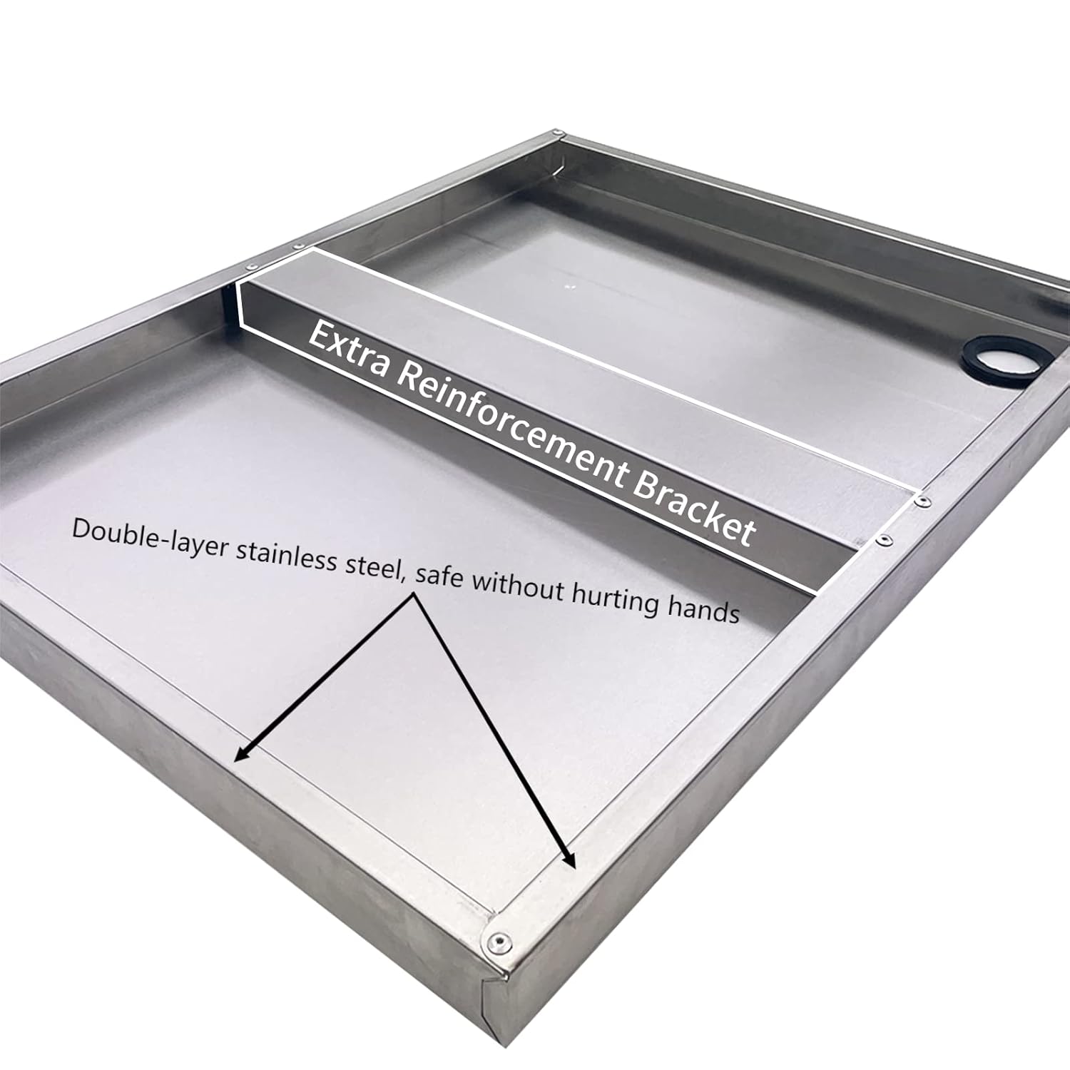 Stainless Steel Microwave Shelf, 24