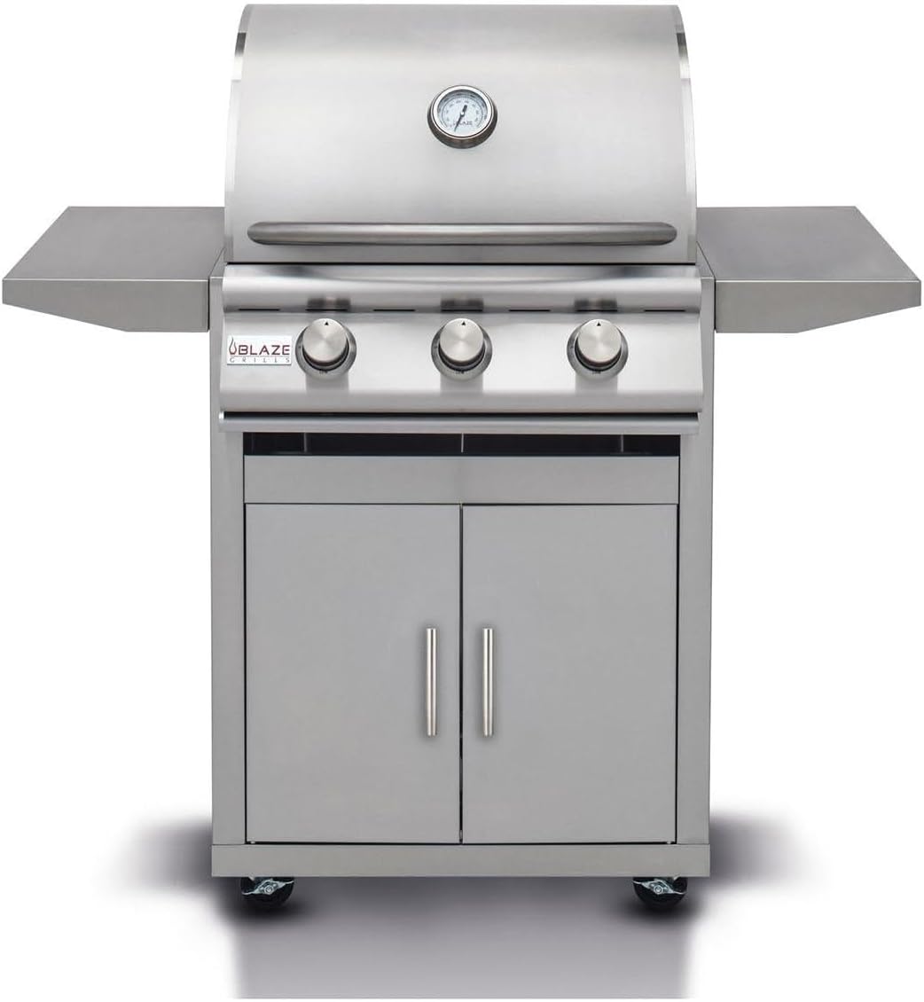 Blaze Outdoor Kitchen Grill | 25-inch Freestanding Propane Gas Grill | 3 Burner Barbecue | Premium BBQ | Commercial Grade Grilling Experience | Best in Class Warranty | Prelude LBM