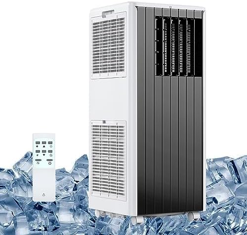 Portable Air Conditioner with Remote Control, 8,000 BTU Cools up to 350 Sq. Ft., LED Touch Panel, Built-in Dehumidifier, Fan, 3 in 1 Compact Indoor Quite AC Unit for Home Office Dorm RV