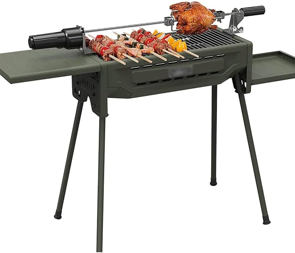 Foldable Charcoal Grill Barbecue, Portable Stainless Steel BBQ Grill Small Camping Grill for Outdoor Picnic Camping Cooking