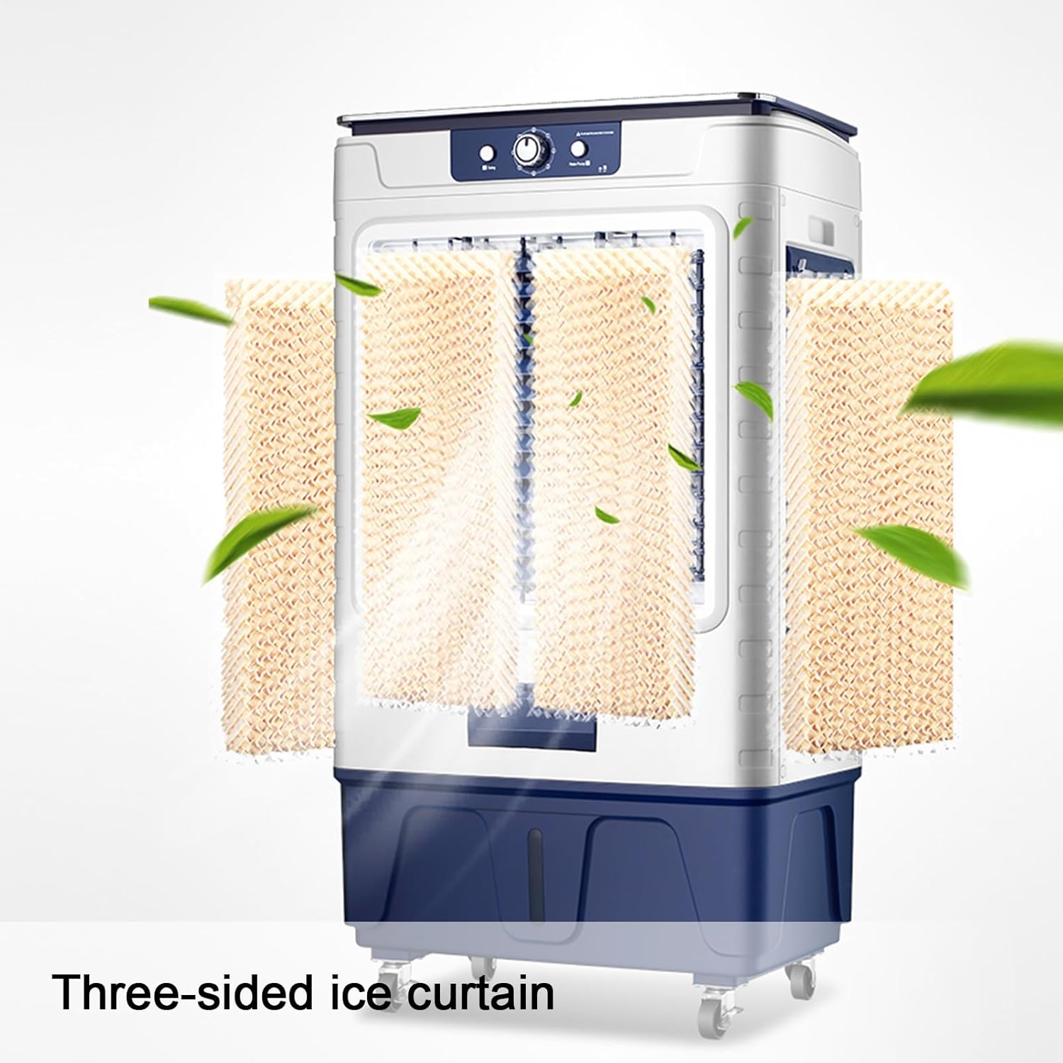 Evaporative Air Cooler, 4-in-1 Swamp Cooler Air Conditioner, 3 Speeds Indoor Use, Portable Windowless AC for Bedroom Home Office