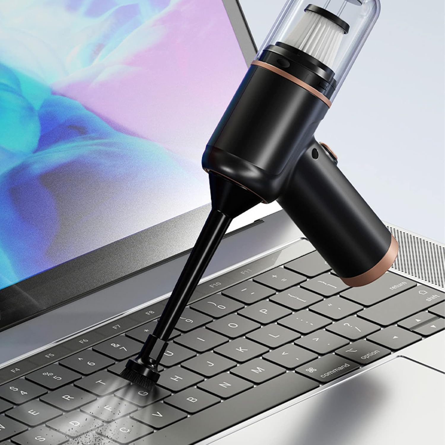 Handheld Cordless 6KPa Vacuum Cleaner Powerful Suction Power, HEPA Filtration and Easy Cle-ar Collection Bin,USB Charging Cable Included,for Cars/RVs/Trucks