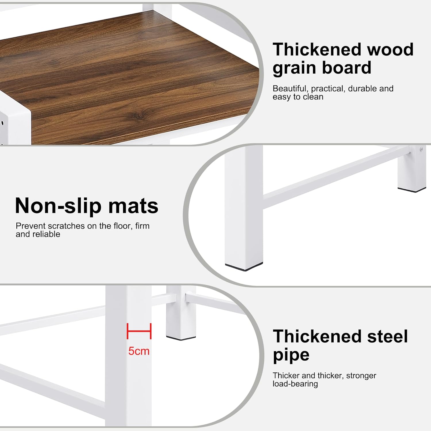 Washer Dryer Stacking Rack Stand, Portable Stacking Washer Dryer Stand, Storage Shelf Washing Machine Shelf,Over The Washer and Dryer Shelves Space Saving,Load-bearing 350kg. (White)
