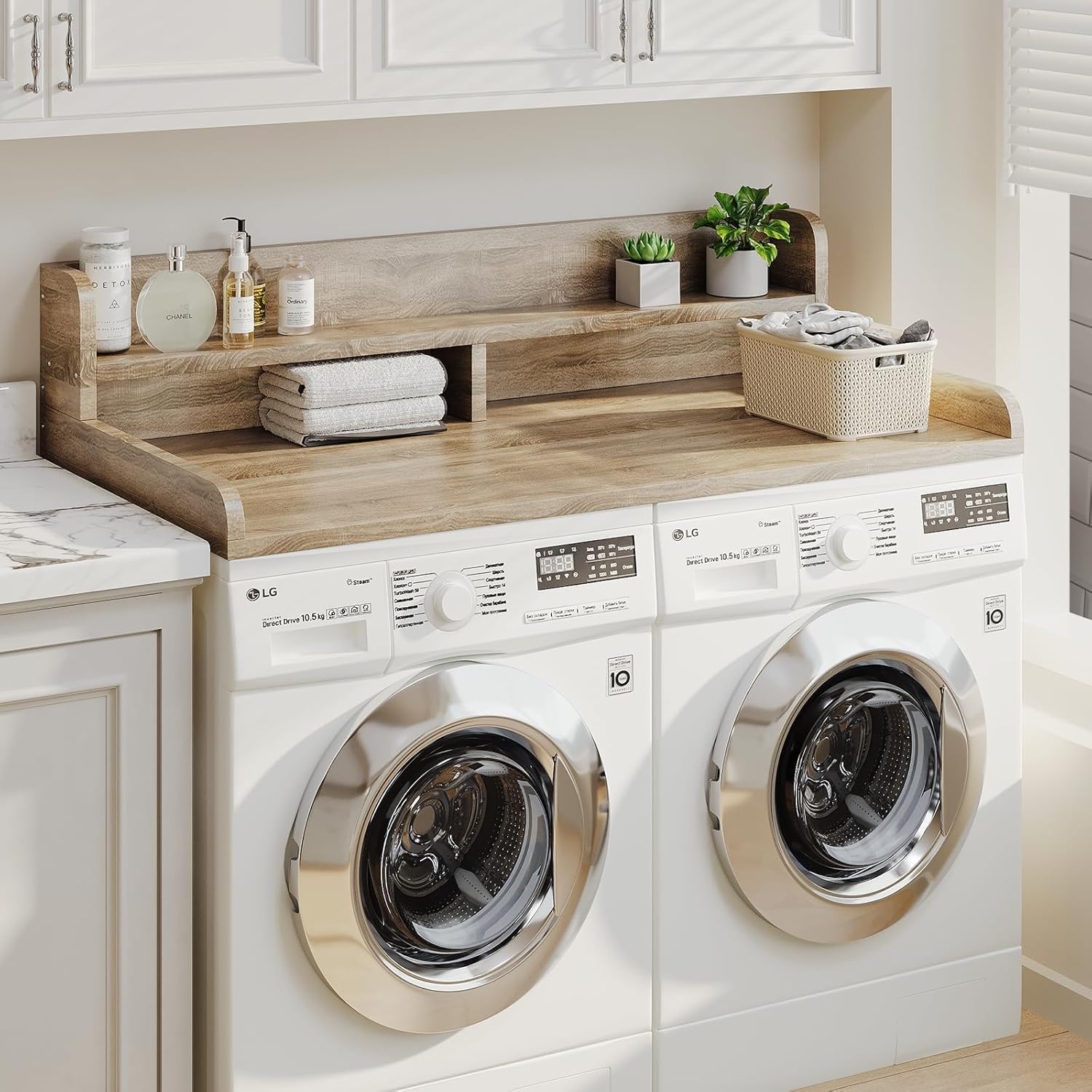 2-Tier Washer Dryer Countertop with 2.75