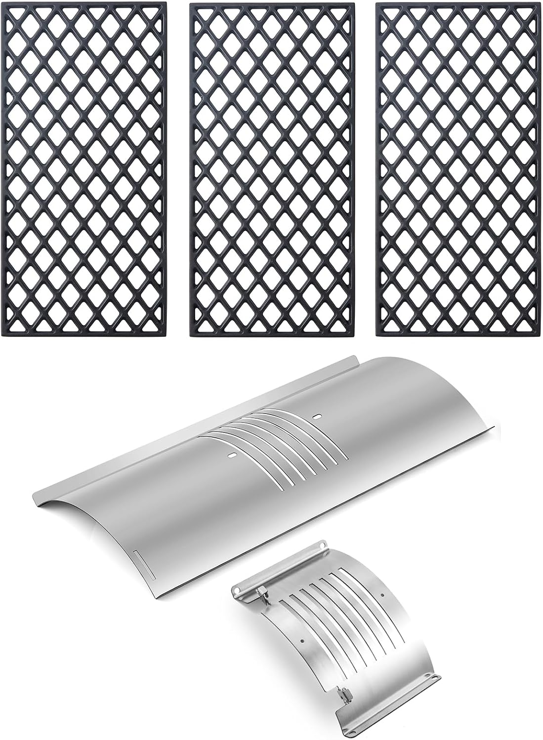 Flame Broiler Kit Grill Grates Replacement Parts for Pit Boss 1000 Pro Series Grill Parts PB1000XLW1 PB1000T2 PB1000SC1 PB1000SC2 Austin XL Rancher Pitboss Pellet Smoker Grill Accessories