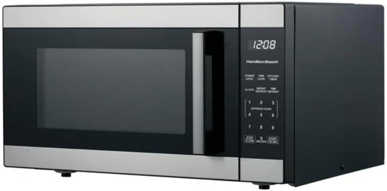 Aurevia™ SenseCook Pro Countertop Microwave, 1.6 Cu Ft, 1100W, Stainless Steel, LED Display, 7 Sensor Cook Options, 12.4-Inch Turntable, 21.8x19.8x12.2-Inch