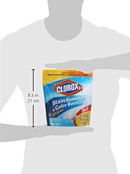 Clorox 2 for Colors Stain Remover and Color Brightener Packs, 20 Count (Pack of 6) (Package May Vary)