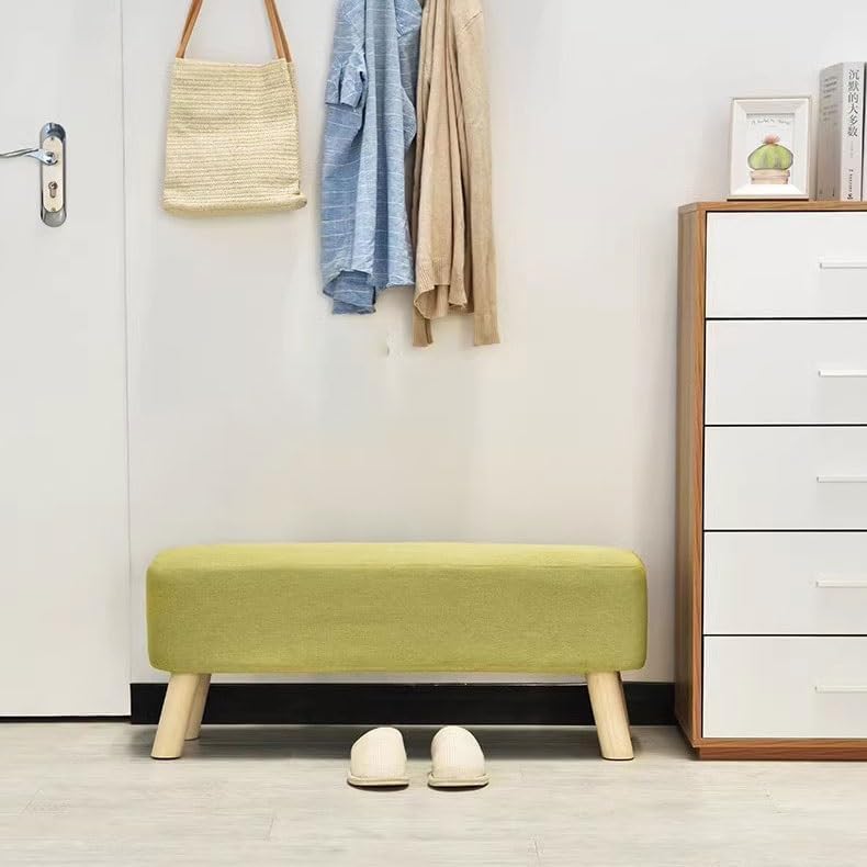 Shoe Bench Shoe Changing Stool Household Door Sofa Stool Solid Wood Long Stool Bed End Stool Shoe Stool Fitting Room Stool Footboard Bench,C