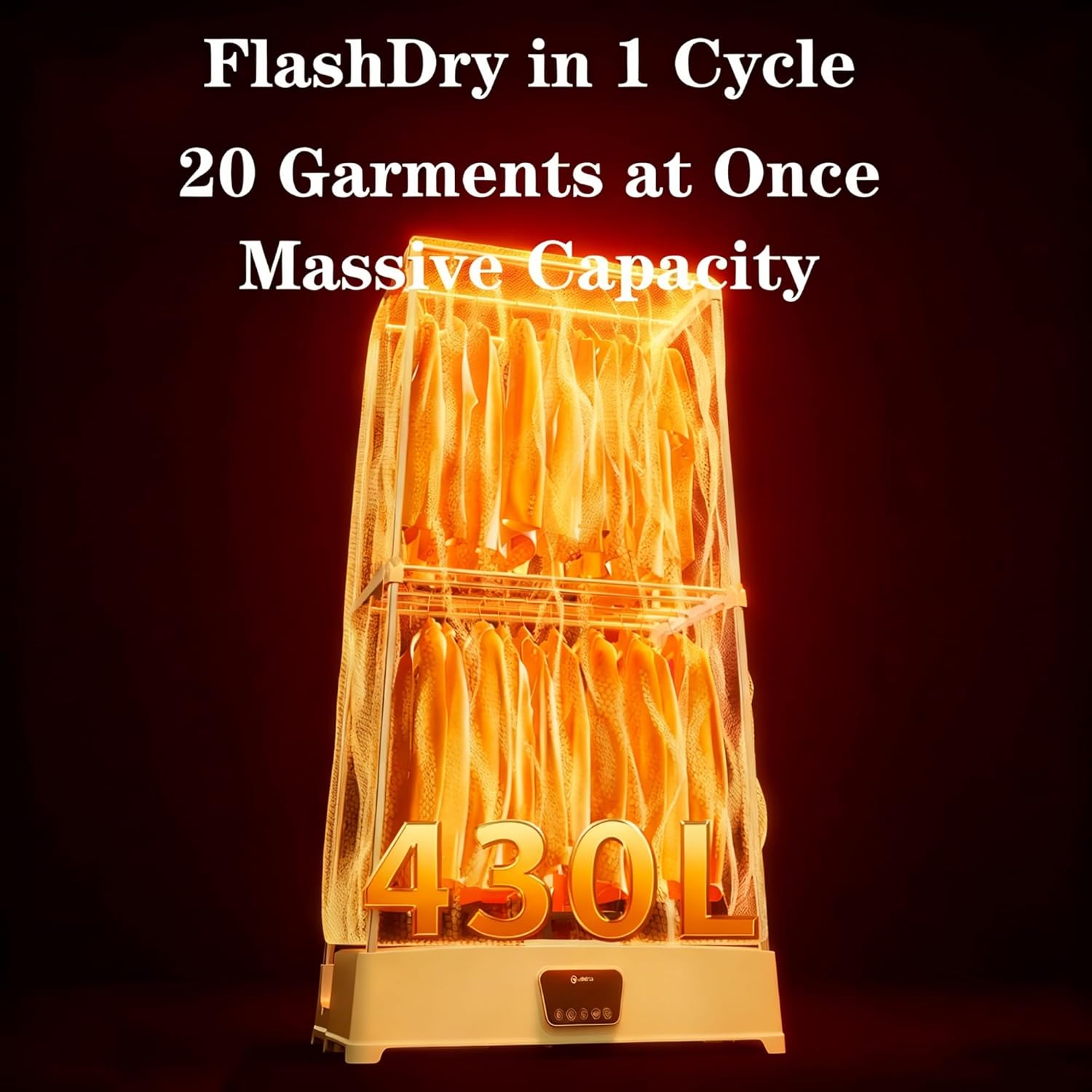 1000W Smart Clothes Dryer,Automatic Steam Iron & Travel Clothes Dryer,Uniform 360° Hot-Air Drying With Steam Smoothing,Great for Maintaining Fresh,Clothing Anywhere