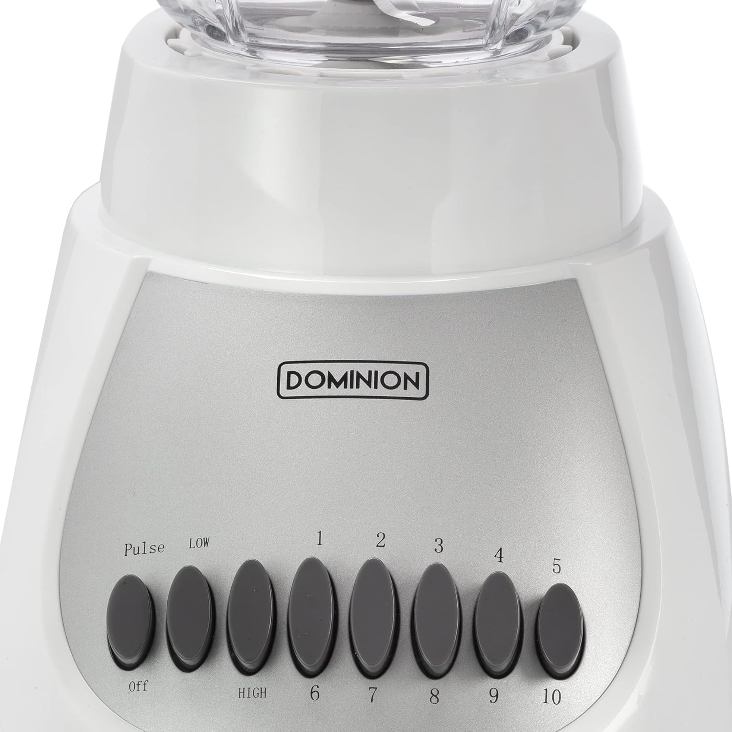 Dominion D4001WP Countertop Blender with 48oz Plastic Jar, 10-Speed Settings, Pulse Function, Sharp Stainless Steel Blade, White