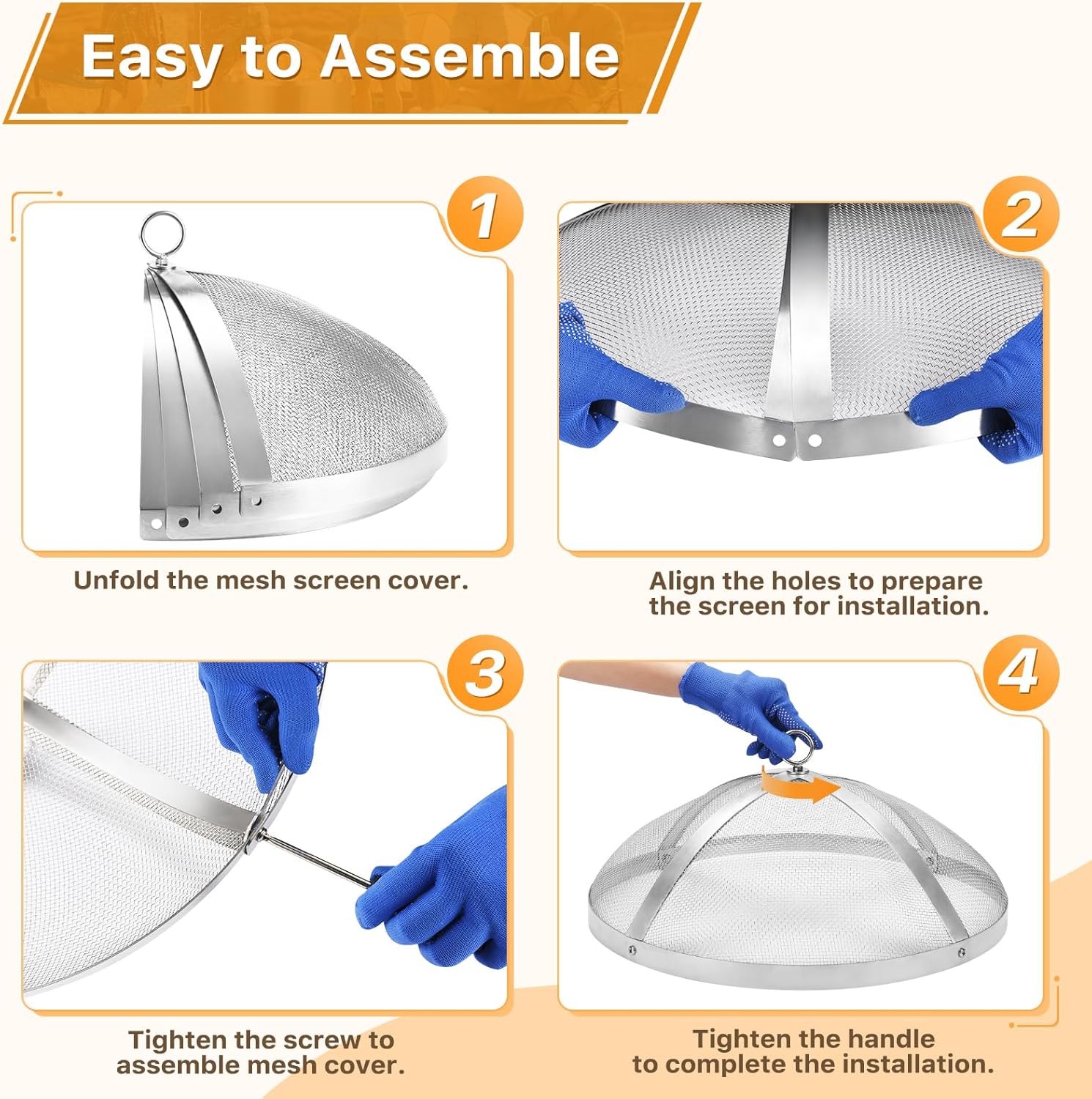 Fire Pit Spark Screen for Solo-Stove Bonfire 19.5