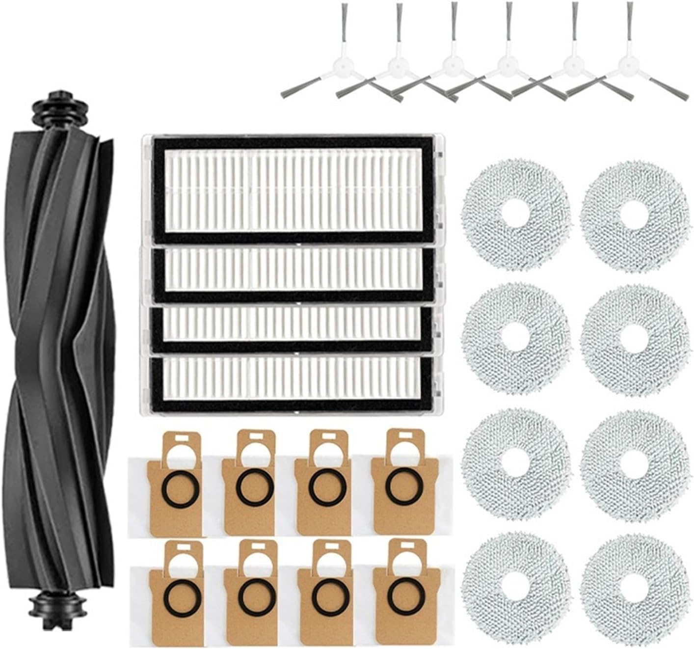 Compatible For Dreame L20 Ultra L30 Ultra Robot Vacuum 5-in-1 Maintenance Kit With HEPA Filter(C)