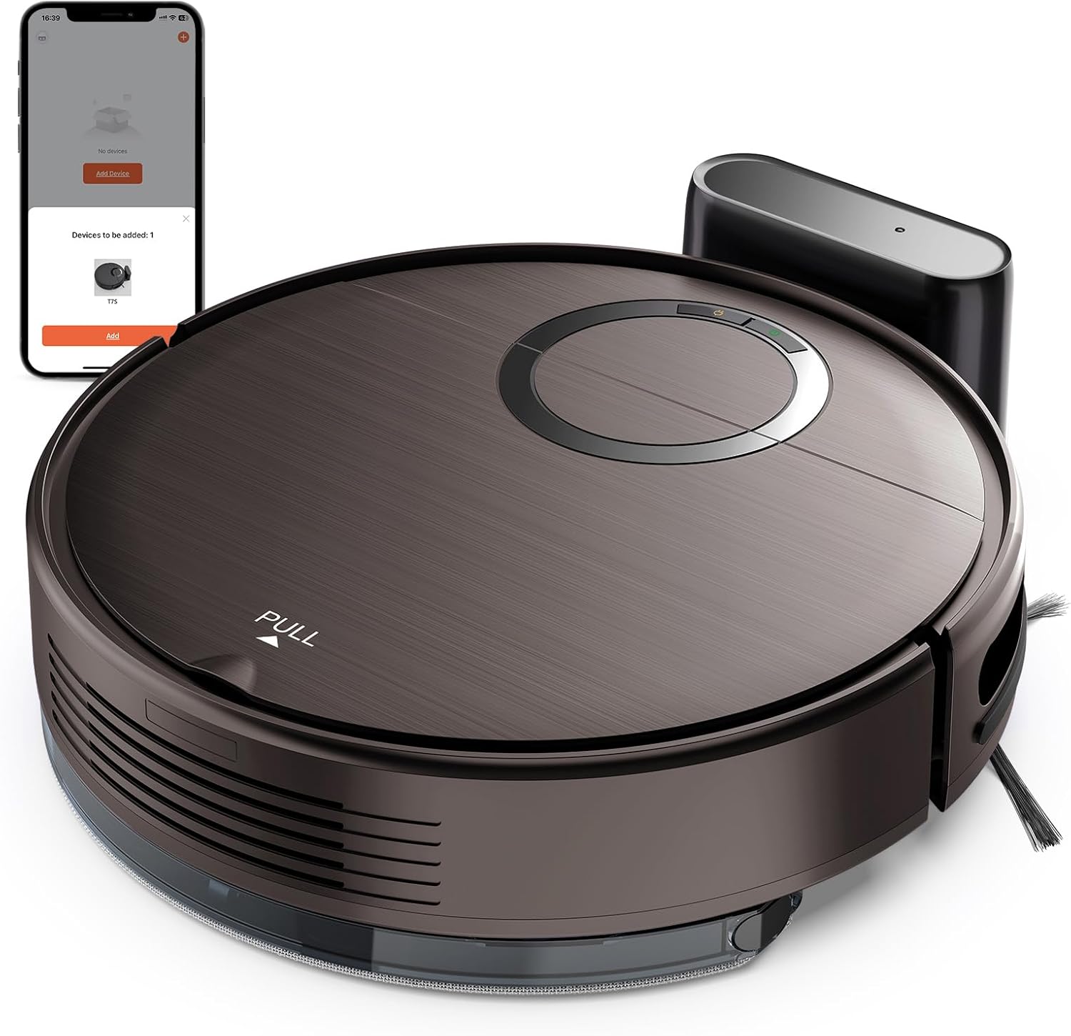 Robot Vacuum and Mop Combo, 2 in 1 Automatic Mop Vacuum Robot with Schedule, Wi-Fi/App/Remote, Strong Suction, Self-Charging, Slim, Ideal for Hard Floor, Pet Hair, Low-Pile Carpet