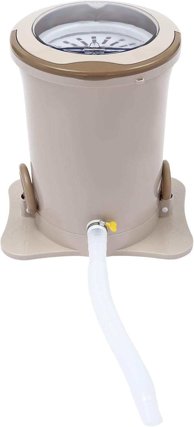 Manual Clothes Dehydrator Foot Pedal Laundry Dryer Compact Spin Dryer Non Electric Clothes Spinner Dryer 12L/ 3.17Gallon Large Capacity Foot Powered Dehydrator for Wet Clothes