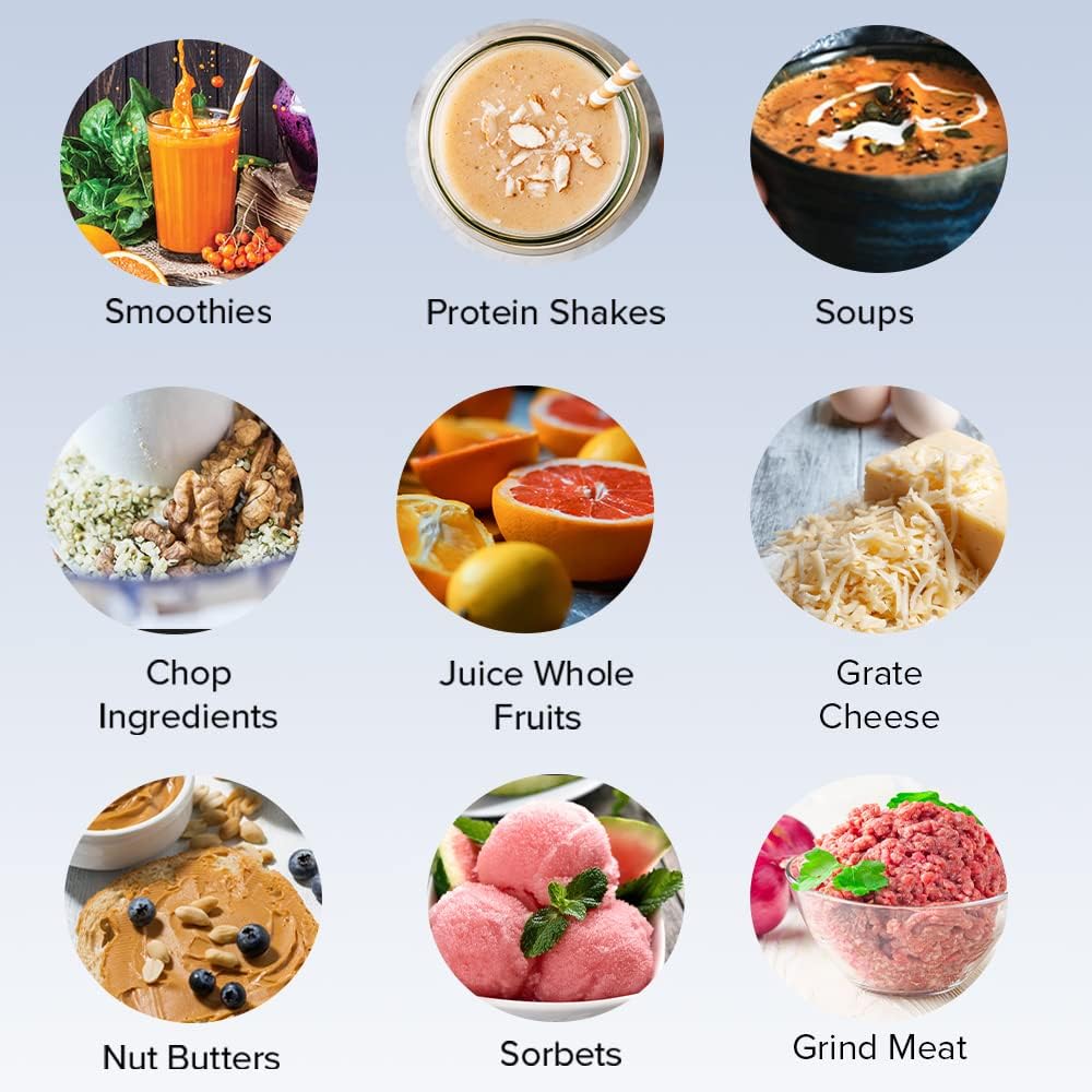 Nuwave Infinity Noise Reduction Blender, Sealed Sound Enclosure, Professional Grade, Digital Controls, 56oz Tritan Jar, Laser-Cut Stainless-Steel -Blades & Heavy-Duty Metal Gears