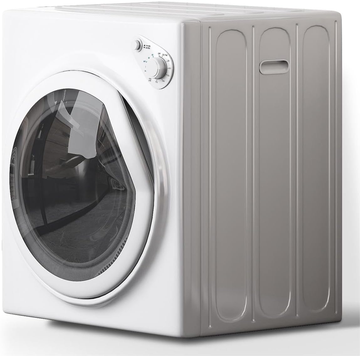 Portable Clothes Dryer,13LBS Dryer with Stainless Steel Tub,110V Electric Portable Clothes Dryer and 4 Mechantical Drying Modes,Timer (White)