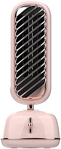 Portable Air Conditioner Fan,3 Speed Personal Evaporative Air Cooler - USB Quiet Air Humidifier, for Desk, Office, Bedroom (Color : Pink)