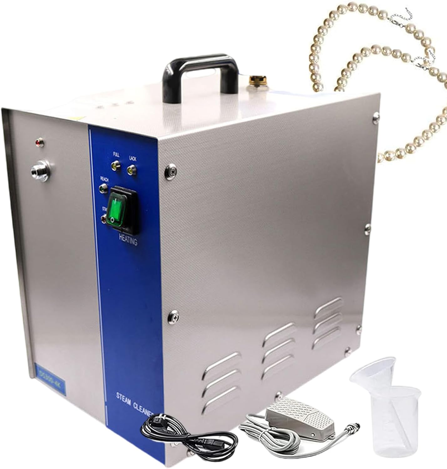 Steam Cleaner For Jewelry And Stainless Steel Gemstone Washer With Exhaust Temperature 135℃ | Steam Machine For Cleaning Gemstones For Jewelry, Necklaces(1300w/2200w),4L