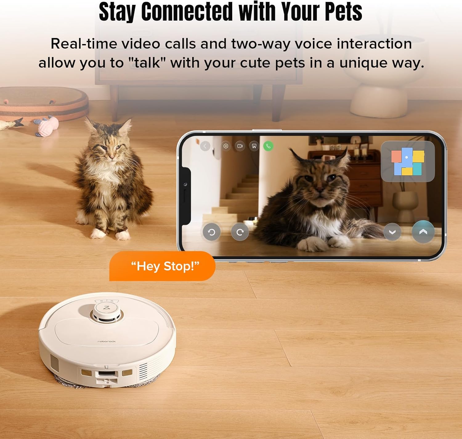 roborock Qrevo MaxV Robot Vacuum and Mop, FlexiArm Design, Hot Water Re-Wash & Re-Mop, Auto-Drying, Self-Emptying, 7000Pa Suction, Built-in Voice Assistant, Auto Mop Lifting(Renewed)