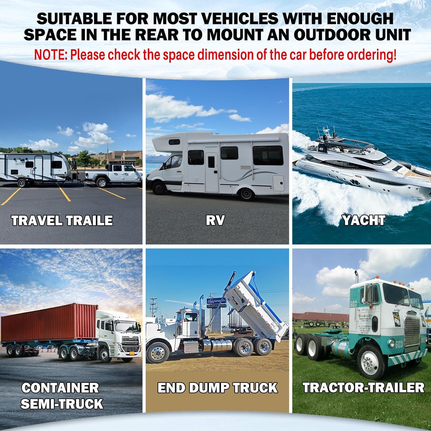 12V Air Conditioner 11,000 BTU, 12 Volt DC Air Conditioner for Truck Parking Split Electric AC Unit, Quiet A/C Inverter Cooling Cost-effective for Semi-Truck, Trailer, Camper, Crane Loader Excavator