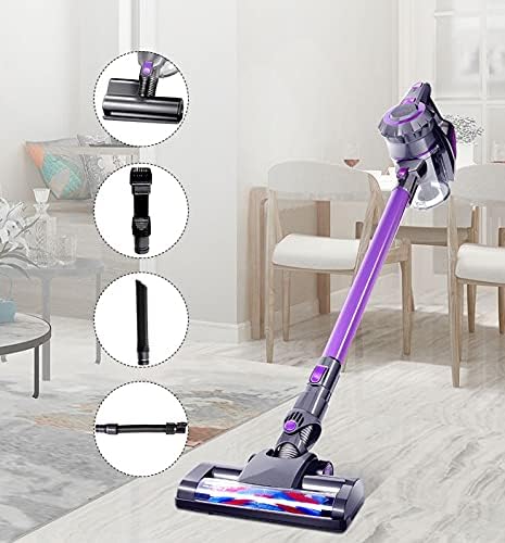 Cordless Vacuum Cleaner, Stick Vacuum Cleaner, 12KPa Powerful Suction, Quiet, Lightweight, Removable Handheld, Very Suitable for Families, Cars, Office Cleaning