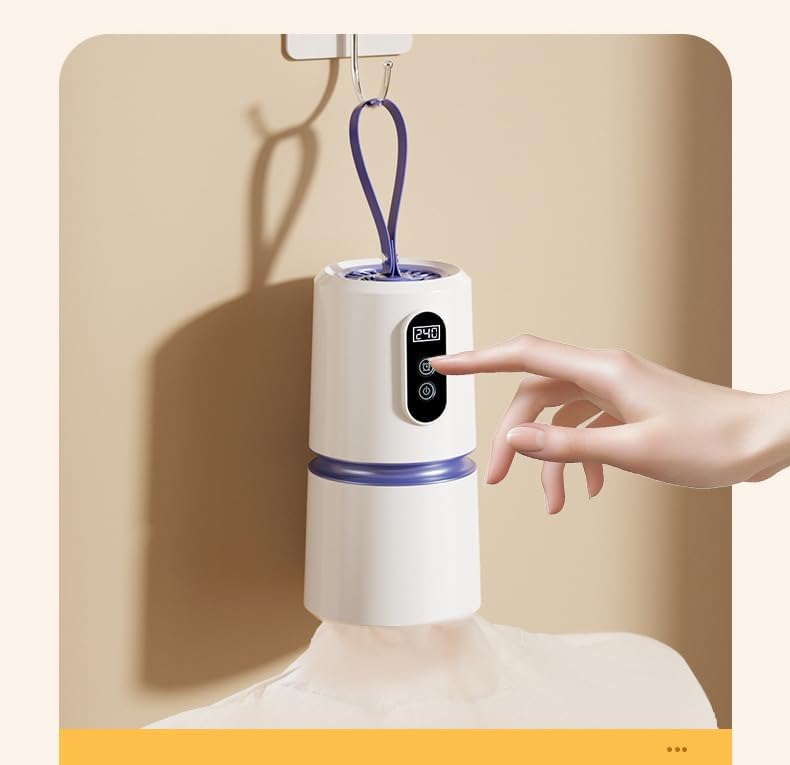 Premium 1000W High-Speed Portable Clothes Dryer - Mini Dryer for Apartment, Travel & RV, Ideal for Light Clothes/Underwear with Dry Bag & Hook, Perfect for Travelers