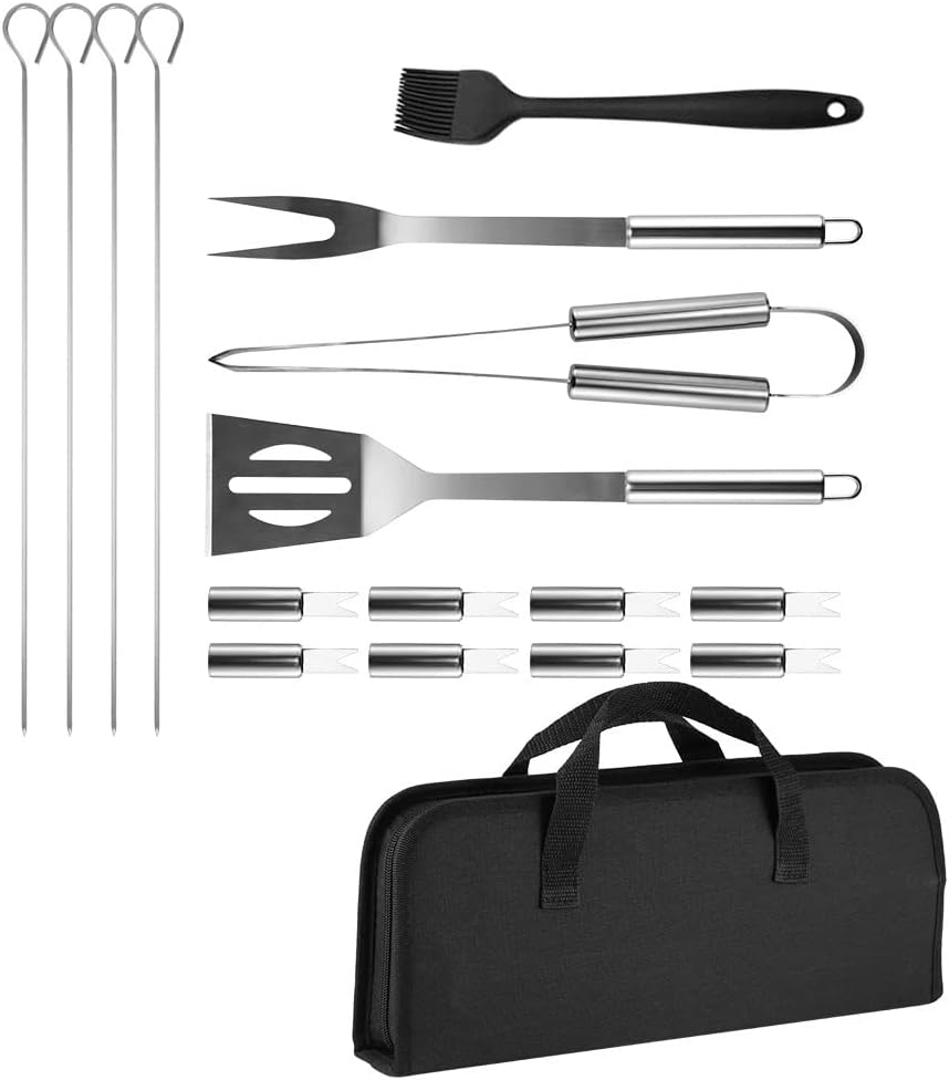 Stainless Steel BBQ Tools Seting Utensil Accessories Camping Outdoor Cooking Tools Kit