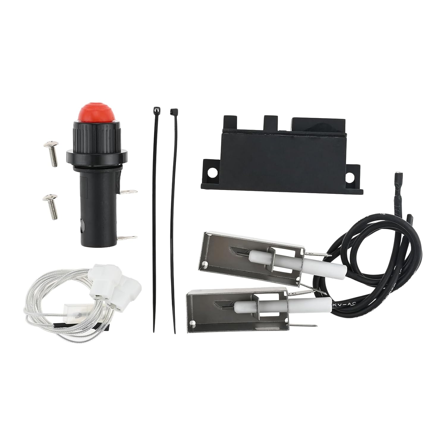 1Set 42321 Grill Igniter Kit for Weber Summit A4 Series 4 Burner Grills Replacement Parts Gold/Silver A/A4 Grills Platinum,Practical