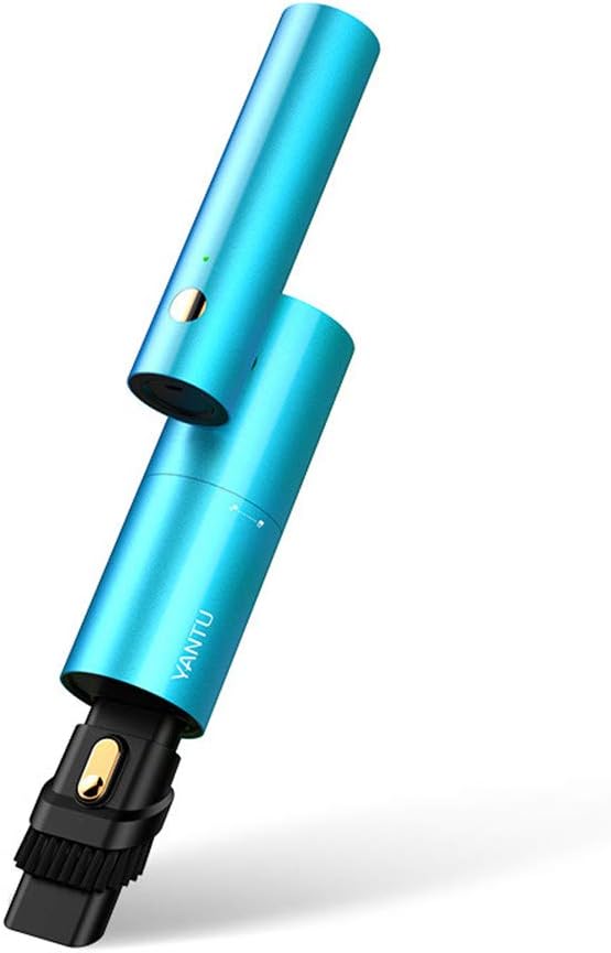 USB Vacuum Cleaner Handheld Rotatable Mini Vacuum for Car Home High Power Cordless Portable Vacuum Wet Dry Red (Blue)