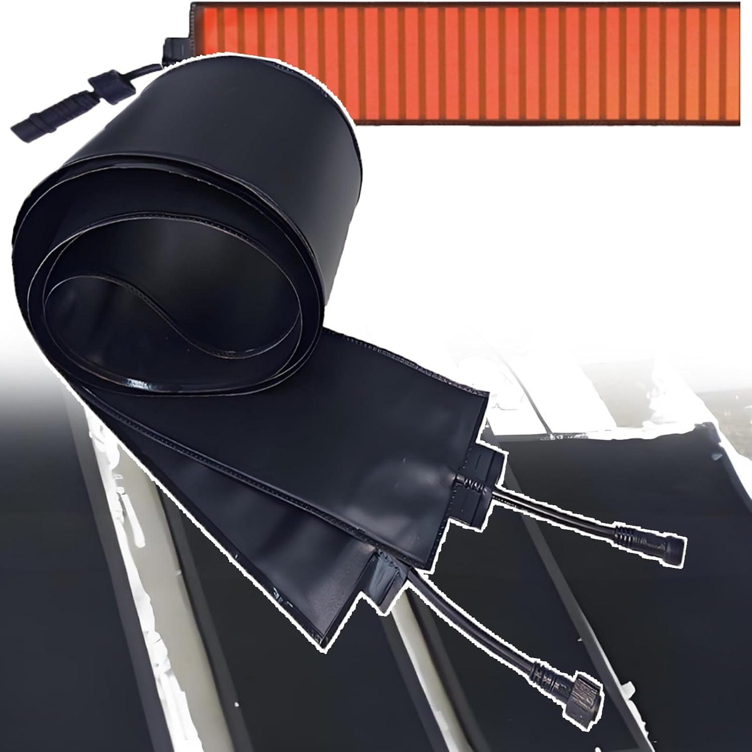 Pro Snow Melting Mats Outdoor - Roof Heat Tape for Ice Dam & Pipe,Multiple Series Connections- Graphene Powered Fast De Icing, PVC Flexible Supports Curling 760cm/24.9ft