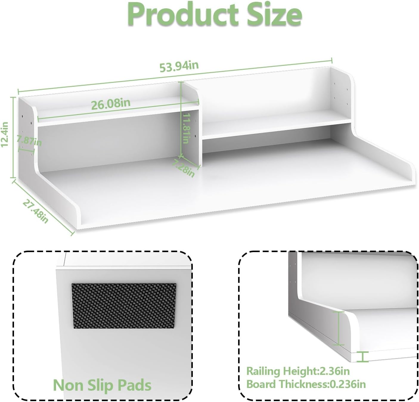 2-Tier Washer and Dryer Countertop w 54