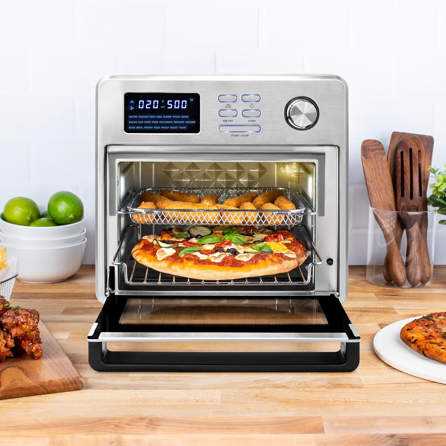 Kalorik MAXX 16 Quart Digital Air Fryer Oven, in Stainless Steel (AFO 47797 SS)