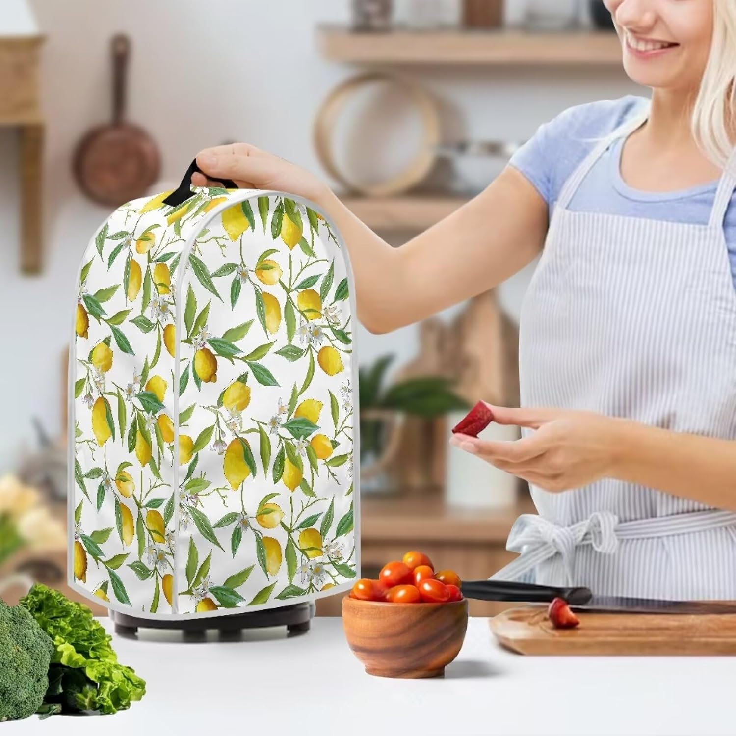 Lemon Print Blender Covers Kitchen Appliance Cover Blender Appliance Cover Stand Mixer Or Coffee Maker Juice Appliance Cover for Blender Food Processor juicer