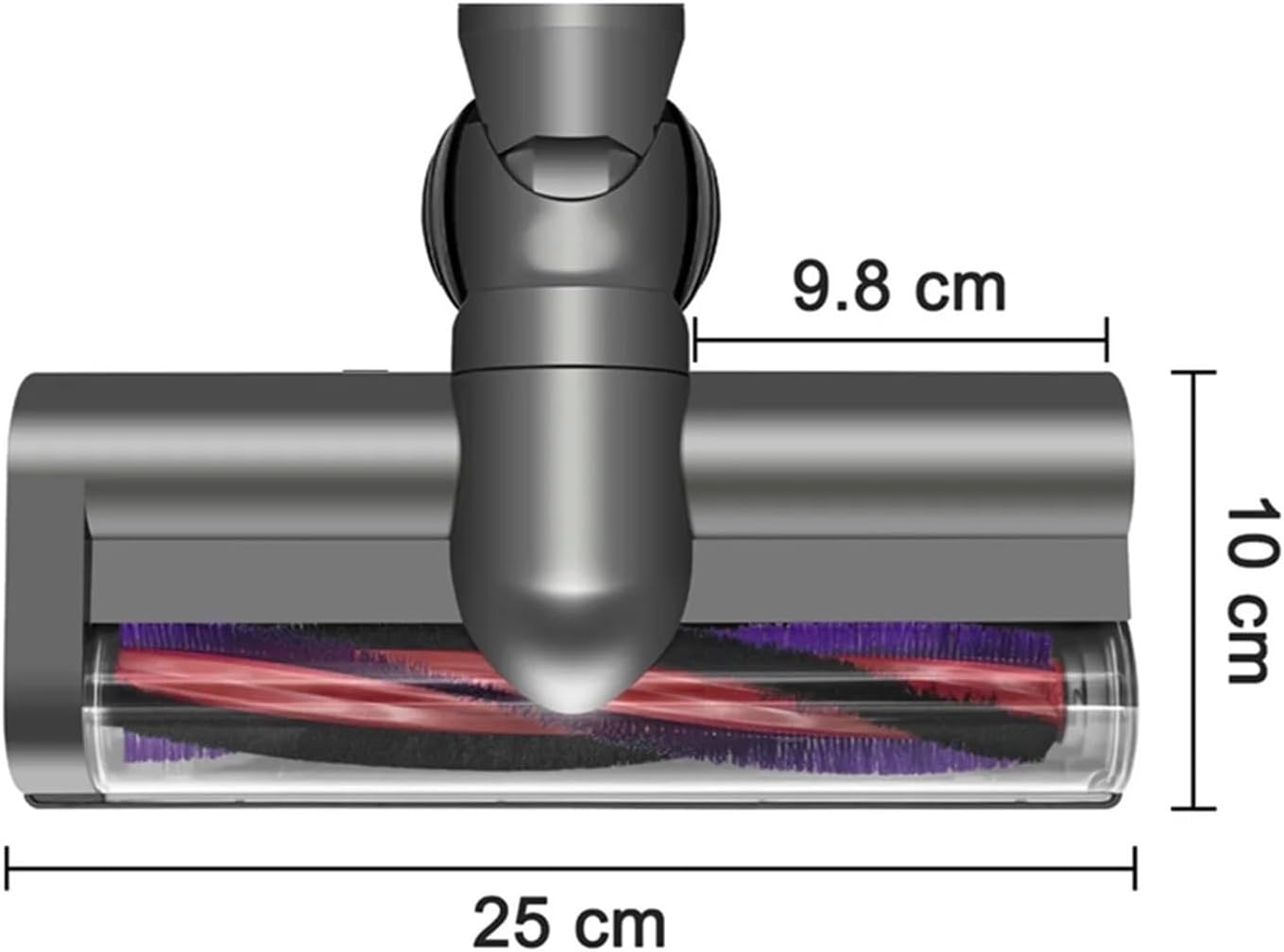 Turbine Brush,Compatible for Dyson ，V6 DC58 DC59 DC62 DC72 Motor High Torque Vacuum Cleaner Direct Drive Electric Head