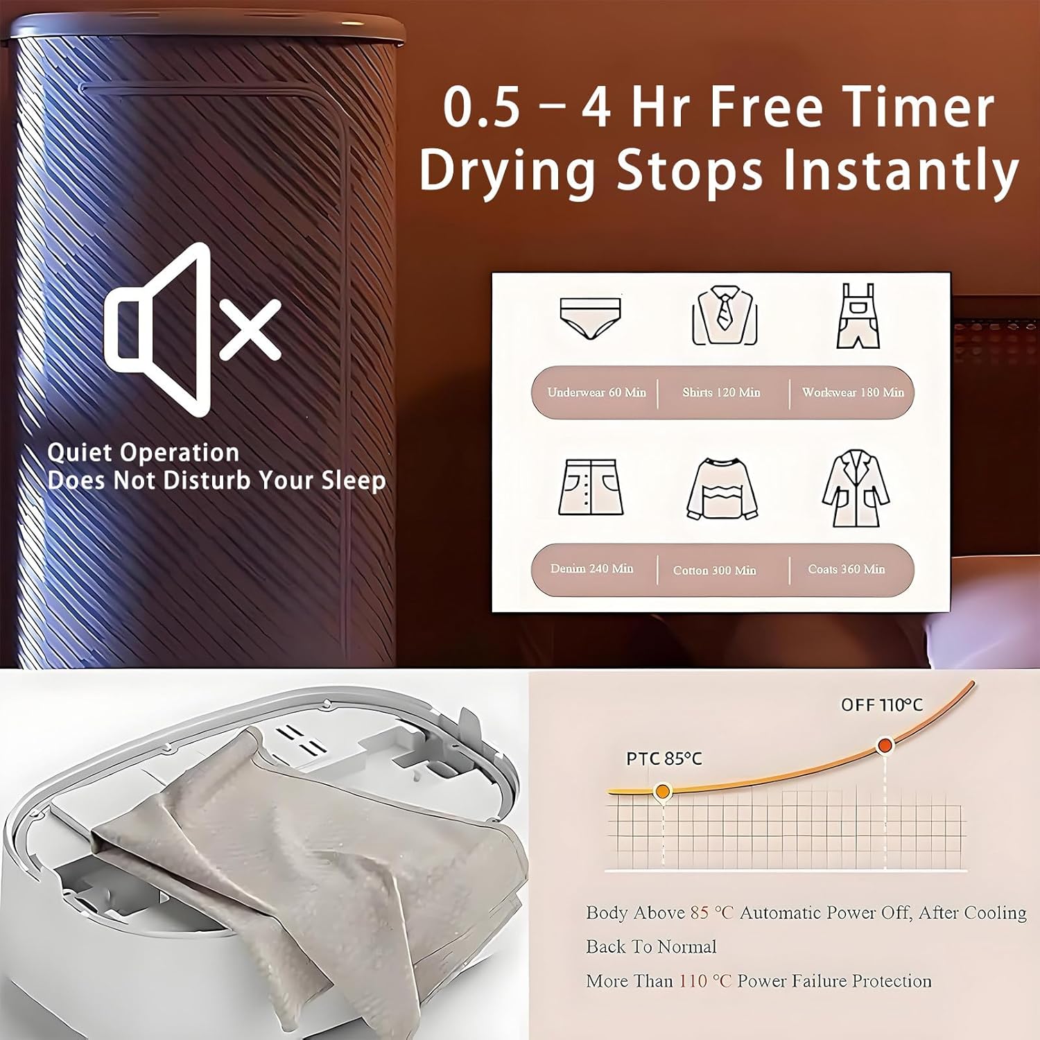 1000W Automatic Ironing and Folding Machine, Automatic Ironing Machine Portable Dryer with Intelligent Timing and Remote Control, for Home, Laundry and Dormitories