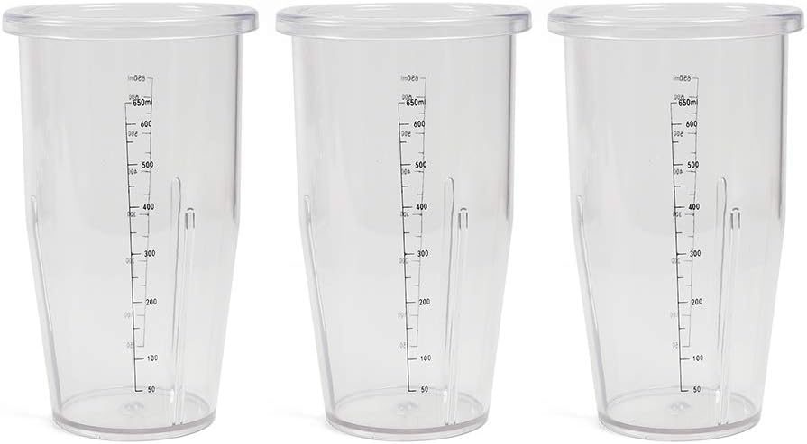 3-Head Commercial Drink Mixer, 180W x 3 High-Speed Milkshake Machine with Stainless Steel and PC Cups, 18,000 RPM Heavy Duty Smoothie Blender for Milkshakes and Beverages