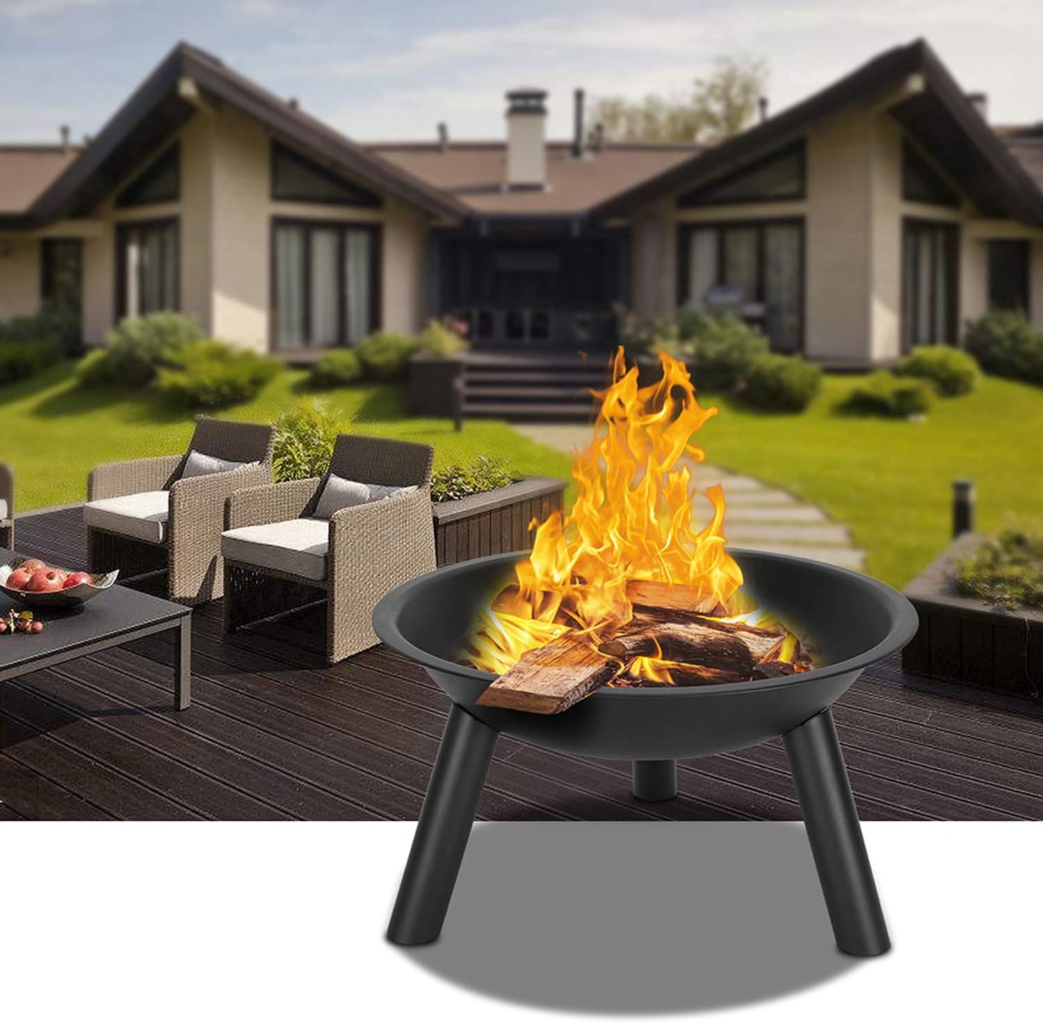 Reusable Campfire Pit Portable Outdoor Garden Easy Lighting Fire Pits Travel Camping Tank Heating Fire Box for Home Use