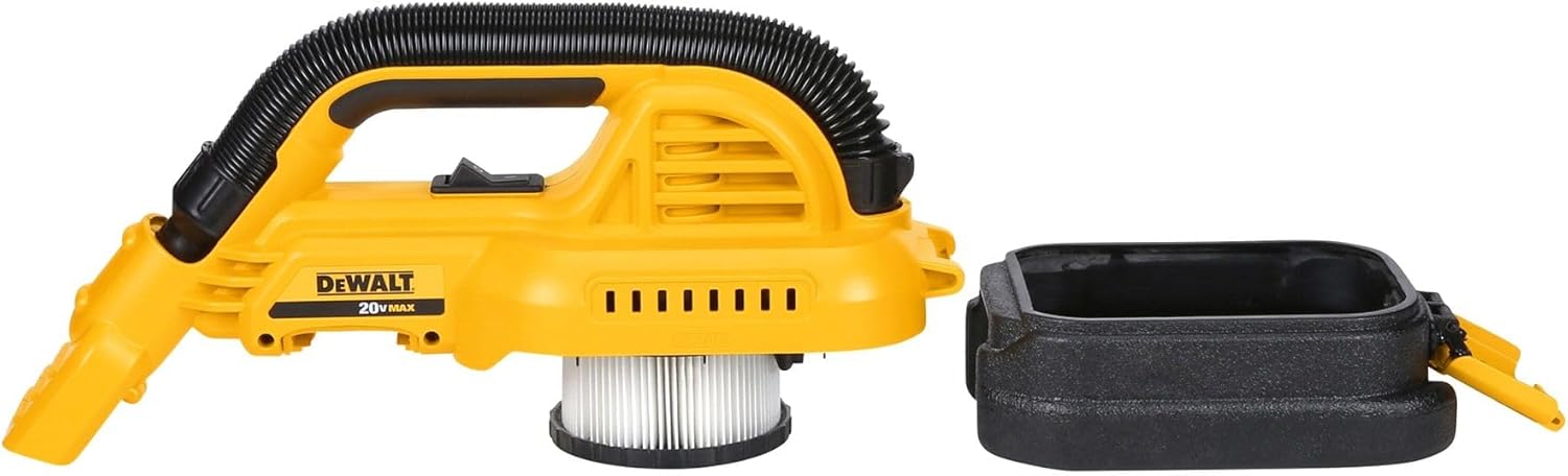 DEWALT 20V MAX Hand Vacuum, Cordless, for Wet or Dry Surfaces, 1/2-Gallon Tank, Washable Filter, Portable, Bare Tool Only (DCV517B)