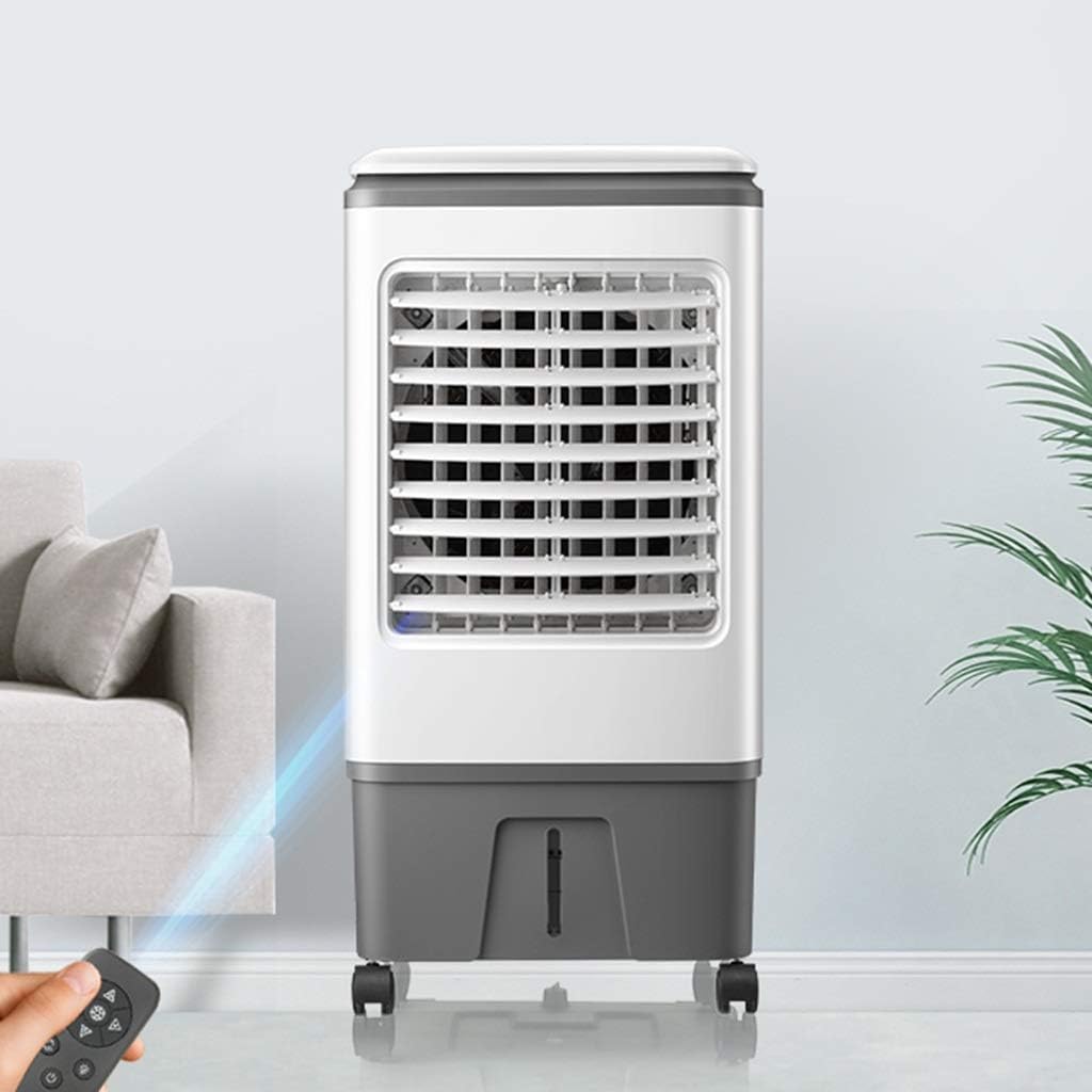 Portable Air Conditioner Fan Portable Air Cooler, Humidifier Misting Evaporative Small Whit Remote Control Air Conditioner Fan And Bladeless Noiseless Fan, For Office, Dorm, Room(Free Ice Tray)