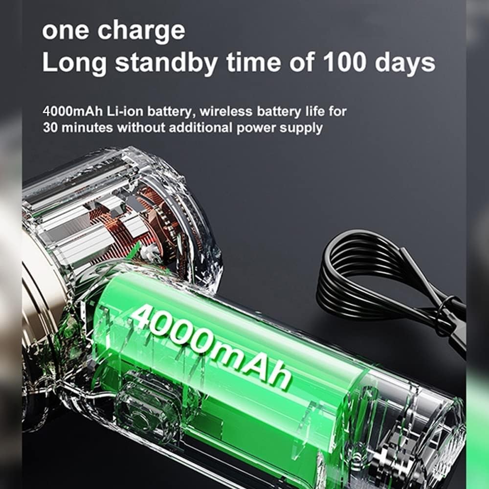 Handheld Vacuum Cordless, 12000Pa Strong Suction, Portable Hand Held Car Vacuum Cleaner with High Power, Rechargeable Mini Vacuum for Home Office Pet Hair Cleaning, Lightweight and Quick Charge ( Gray