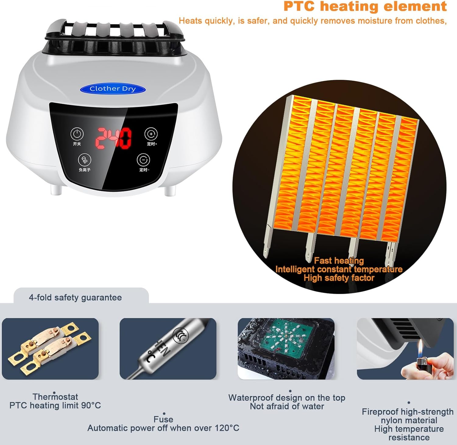 Heated Drying Rack,Electric Clothes Dryer with Remote Control and Timer, Indoor Foldable Electric Clothes Airer Drying Rack, Electric Clothes Drying for Apartments, Families, Dormitories