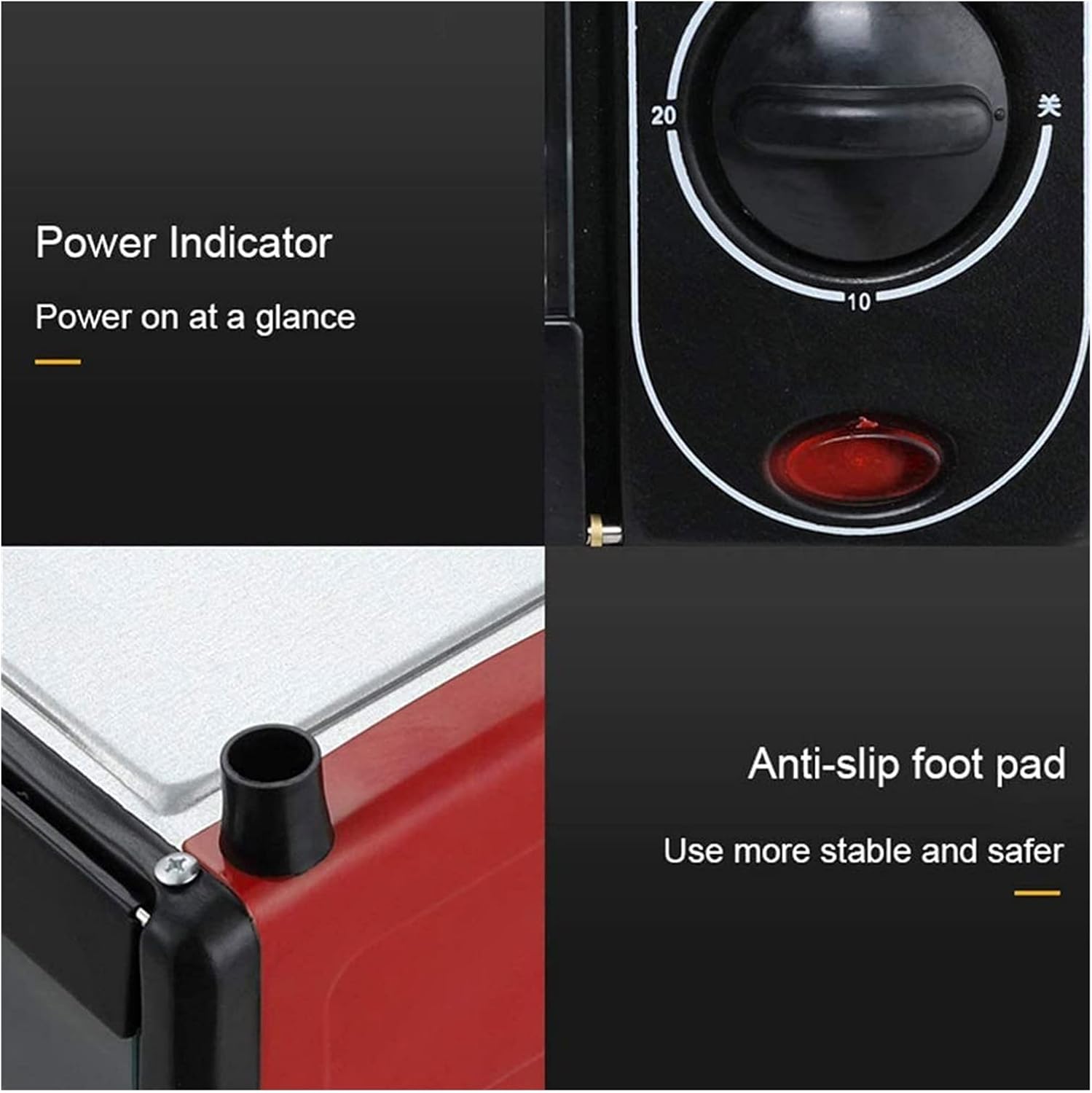 Convection Toaster Oven Cooker, Rotisserie + Electric Air Fryer with Non-stick Fry Basket, Baking Pan & Rack, Skewers, Drip Tray 12L