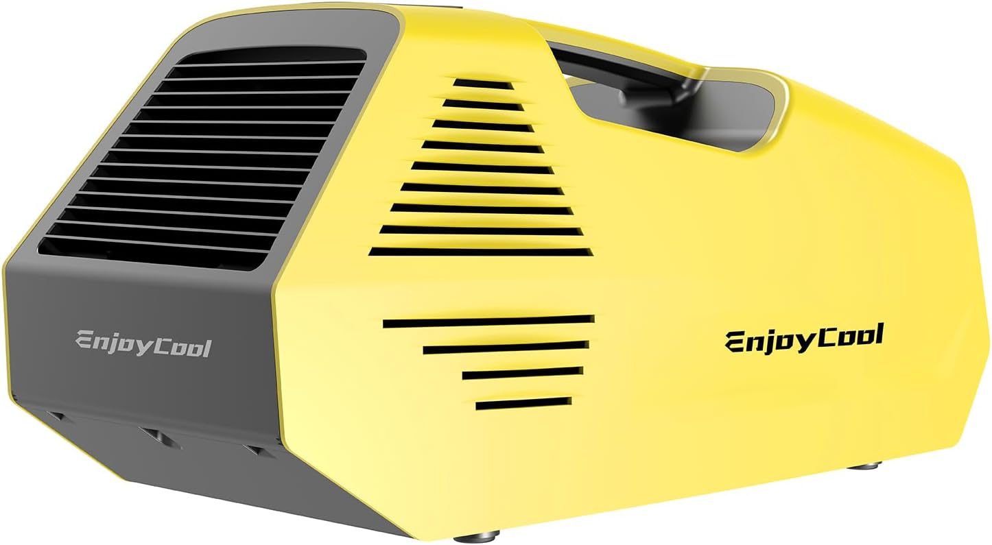Tent Air Conditioner Portable air conditioners Idea for RV Van Life Camping Outdoor/Rvs/Fishing or Pet Air Conditioners Portable Portable Air Conditioners needed 222W Low Power yellow